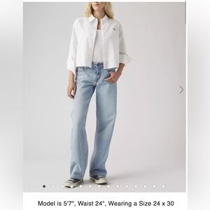 Levi's Women's Low Loose (Levi’s premium) straight leg Jeans 29x30 NWT!